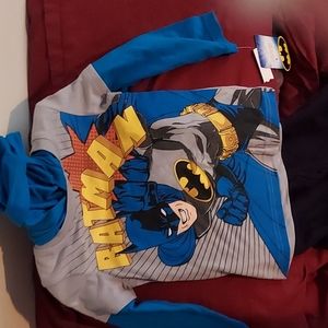 Toddlers 3t NWT Batman hooded shirt with  black pants